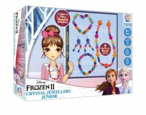 Ratna's Disney Frozen-II Crystal Beads Jewellery JR. For Girls | Amazing DIY Art And Craft Jewellery Making Kit | Creative Fashion Play Toy for Kids 3+