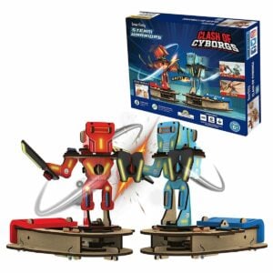 STEAM Warriors: Clash of Cyborgs | Amazing DIY STEM Construction Toy for Kids | Engineering Battle-Themed Robot Building Kit for Ages 6+