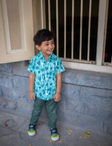 Little Indian Sea shells Sea Green Shirt