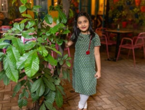 Elephant Green Kurta