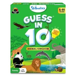 Skillmatics Guess in 10 Animal Kingdom | Fun Animal Card Game | Trivia and Travel Game for Kids and Families | 6+ Years.