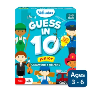 Skillmatics Guess in 10 Junior Community Helpers Trivia Card Game | Fun Guessing Game for Kids | 3+ Years