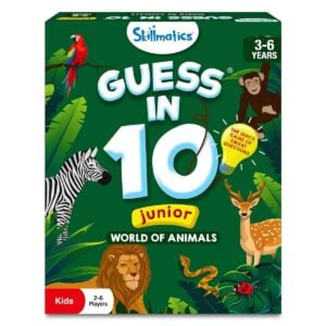 Skillmatics Guess in 10 Junior World of Animals Card Games for Kids | Educational Toys, Travel Game for Kids | 3+ Years