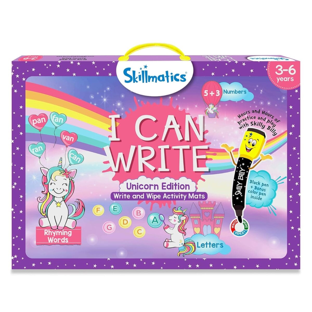 Skillmatics I Can Write Unicorns | Reusable Preschool Learning Activities | Educational Toy for Kids | 3+ Years.