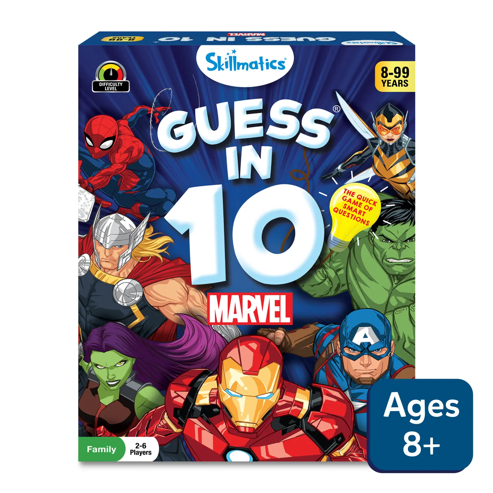 Skillmatics Guess in 10 Marvel Edition | Fun Trivial Card Game for Kids | Educational Family Game | 8+ Years