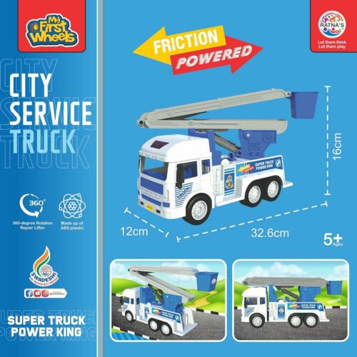 Ratnas Friction Powered City Service Truck 5