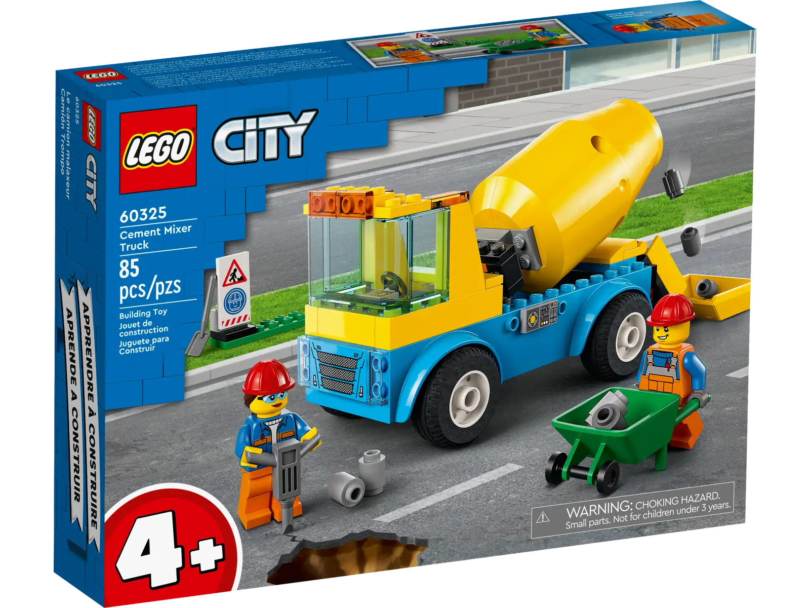 LEGO City Cement Mixer Truck Toy | Construction Toy For Kids | 4+Years