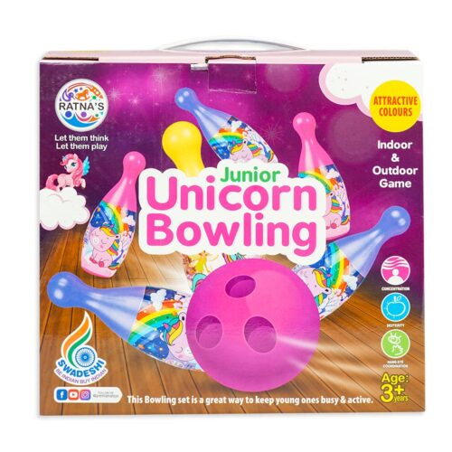 Ratnas Junior Unicorn Bowling Indoor Outdoor Game 3