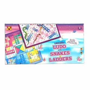 Toy Box Unicorn Ludo With Snakes And  Ladders For Kids | 3+Year