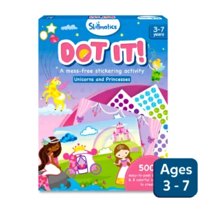 Skillmatics Dot IT! Unicorns And Princesses | Creative Sticker Activity Kit for Kids | 3+ Years