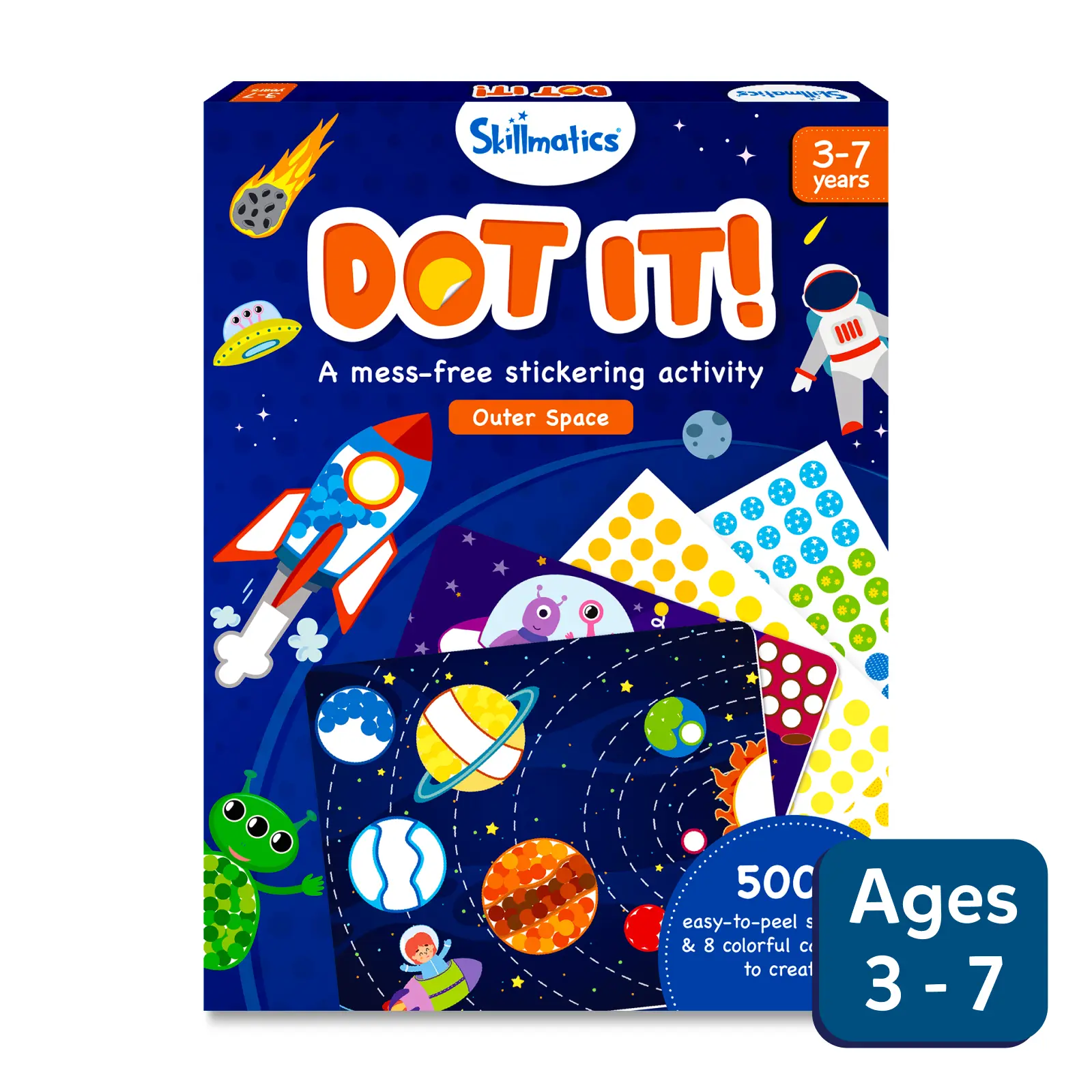 Skillmatics Don It! Outer Space | Mess-Free Stickering Art Fun for Kids | 3+ Years