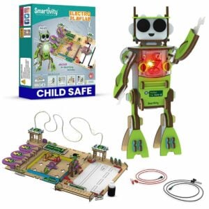 Smartivity Electricity Kit | Circuit Experiments And DIY Electric Robot with Light and Sound For Kids | 8+ Years