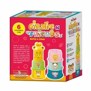 ToyMate Giraffe N Friends Match N Stack – Fun Educational Stacking And Matching Toy for Kids 6+ | Durable Animal Puzzle for Learning and Creativity