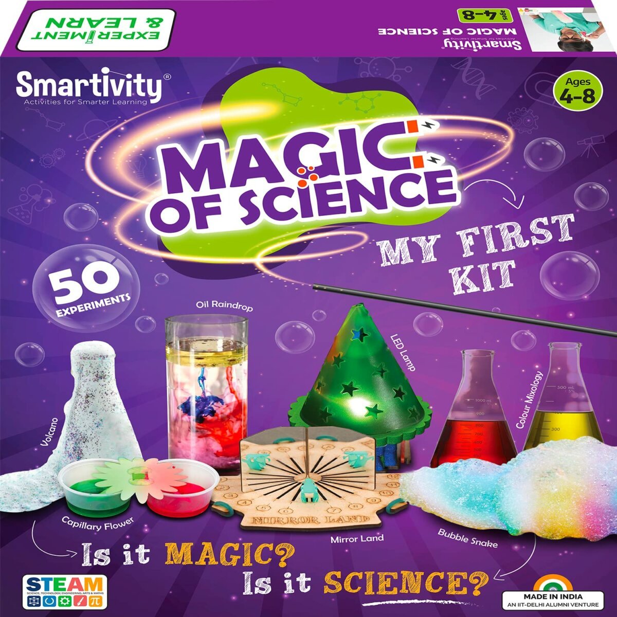 Smartivity Magic Of Science 50 Experiment's Kit | Educational Toy for Kids | 4+ Years