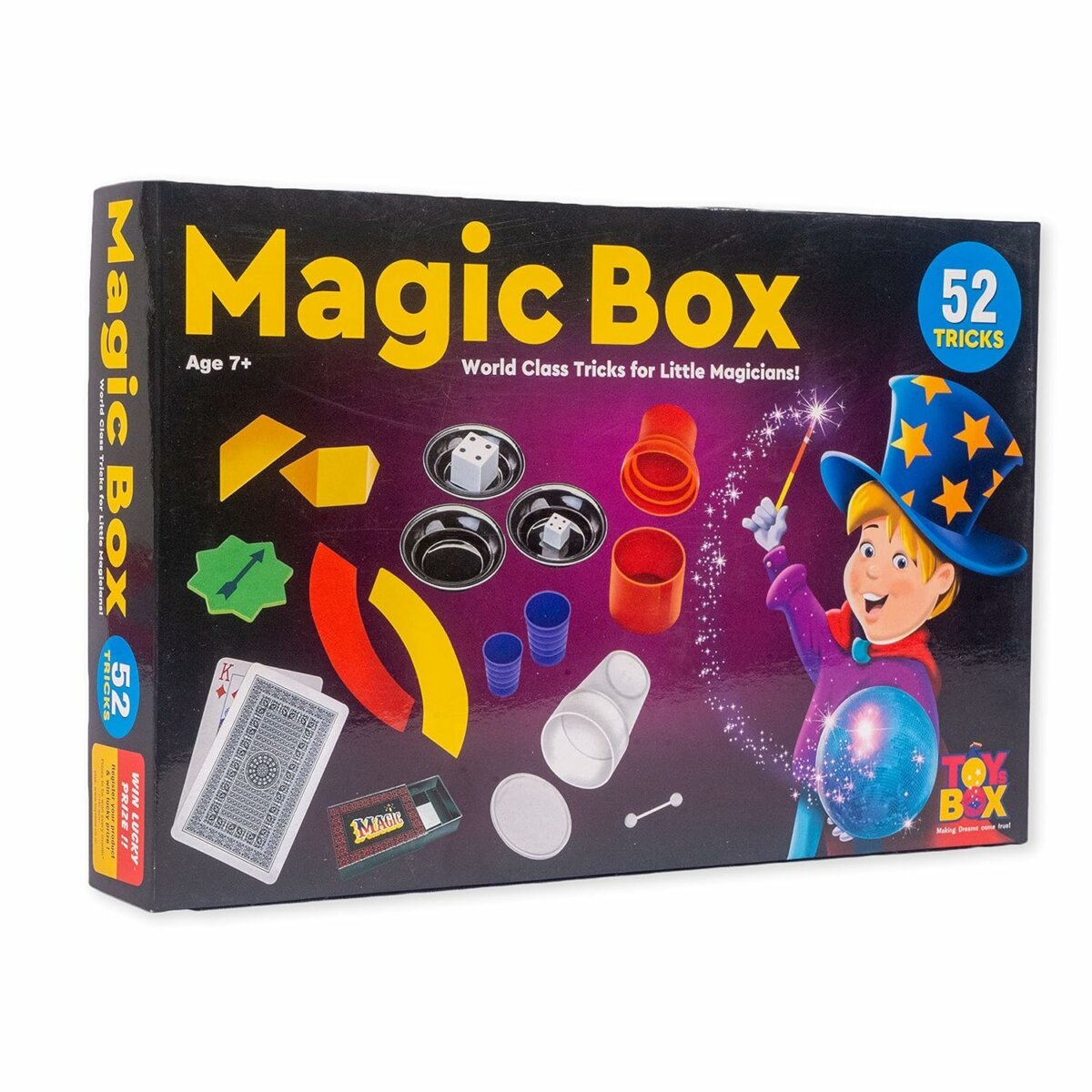Toy Box Magic Box 52 Tricks Game | Exciting Magic Tricks Party Game for Kids And Beginners | 7+ Years