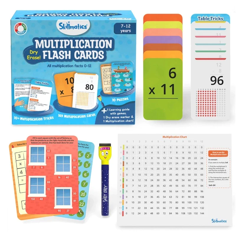 Multi 1 Skillmatics Multiplication Flash Cards | Fun And Interactive Way To Master Times Tables | 7+ Years Skillmatics Multiplication Flash Cards | Fun And Interactive Way To Master Times Tables | 7+ Years Image 6