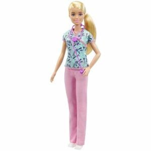 Mattel Barbie Nurse Doll – You Can Be Anything | Inspiring Pretend Play Fashion Doll for Kids 3+ Years – Soft, Huggable, Educational Fun