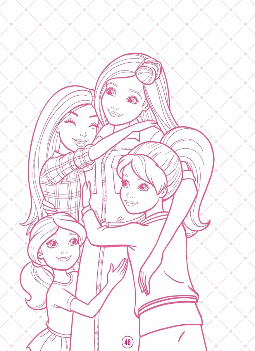 Coloring Book Familia De Barbie Para Colorear Coloring Creations