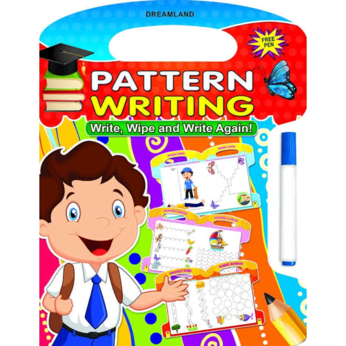 Dreamland Pattern – Write And Wipe Book | Reusable Activity Book For ...