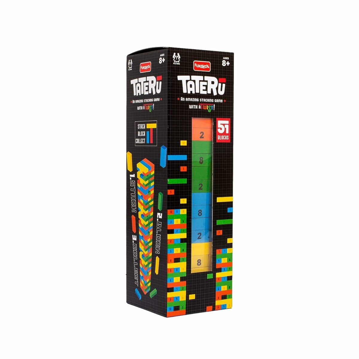 Funskool Amazing Stacking Game Tateru 9790100 Funskool Amazing Stacking Game Tateru Hardwood Blocks Stacking Tower Game | Strategy Game 2 To 4 Players | 8+Years Funskool Amazing Stacking Game Tateru Hardwood Blocks Stacking Tower Game | Strategy Game 2 To 4 Players | 8+Years