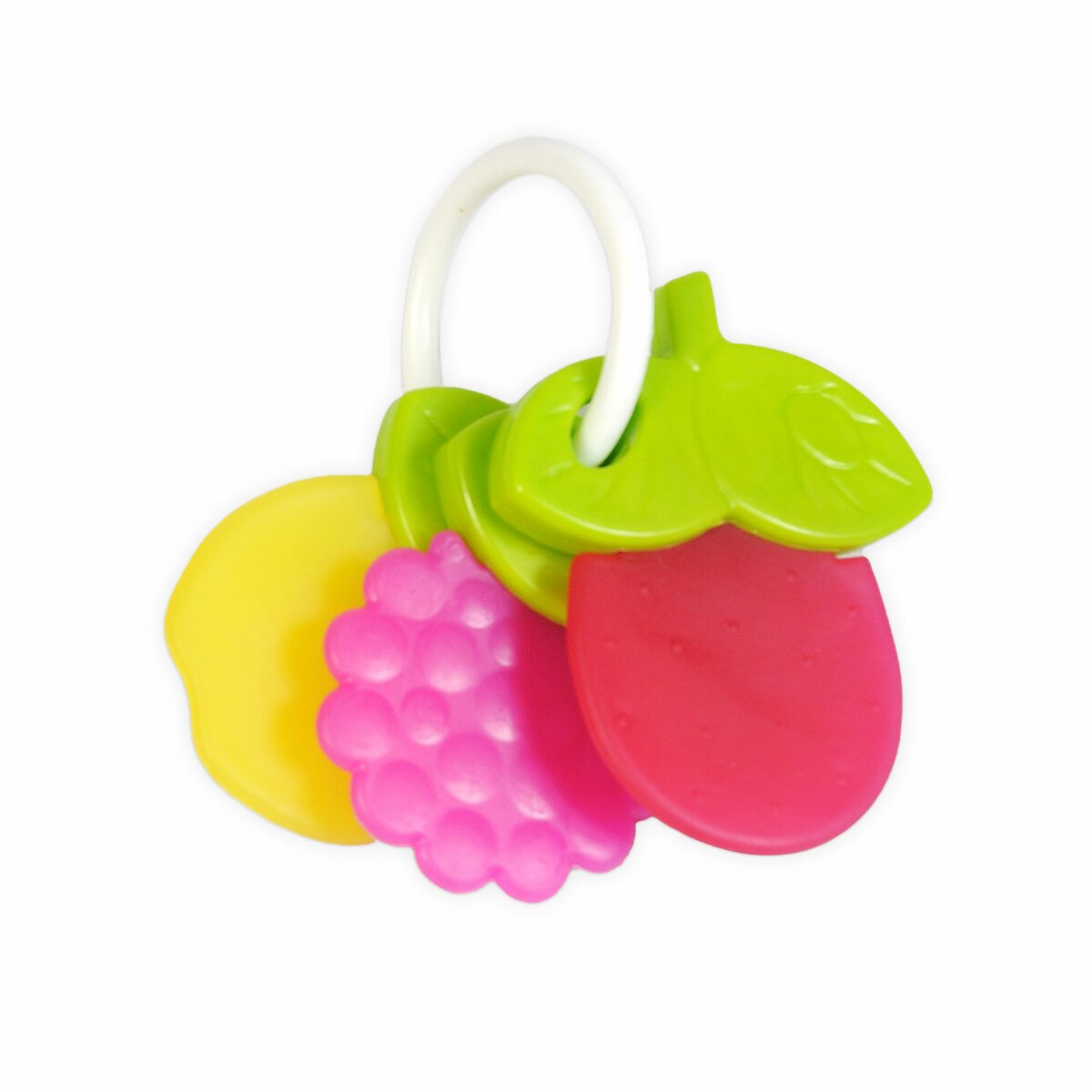 Funskool Fruit Teether Toy For Babies | Soothen Their Gums Easy To Grasp Hold And Chew Toy For Infant | 4+ Months