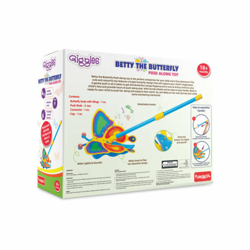 Funskool Giggles Betty The Butterfly Push Along Toy 1