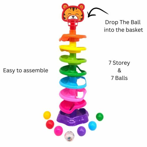 Girnar Kids Play 7 Ball Spiral Tower 2