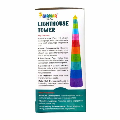 Girnar Kids Play Lighthouse Tower Count Stack 4