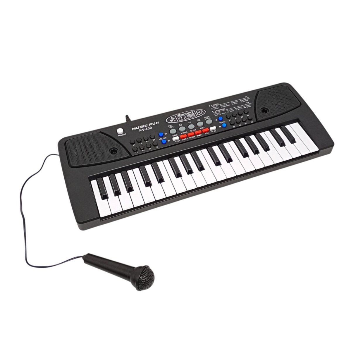 K.V 430 Electronic Keyboard Piano with Mic and Recorder | Inspire Musical Creativity for Kids  | 3+ Years