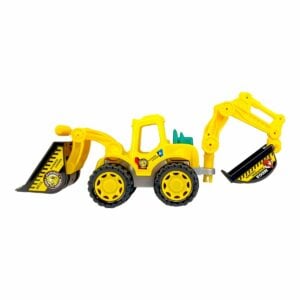 United Agencies Maaz Friction Powered Backhoe Loader Truck | Fun and Durable Construction Vehicle Toy for Kids | 3+ Years
