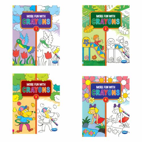 Navneet More Fun With Crayons Combo Pack Of 4 Books Y2384