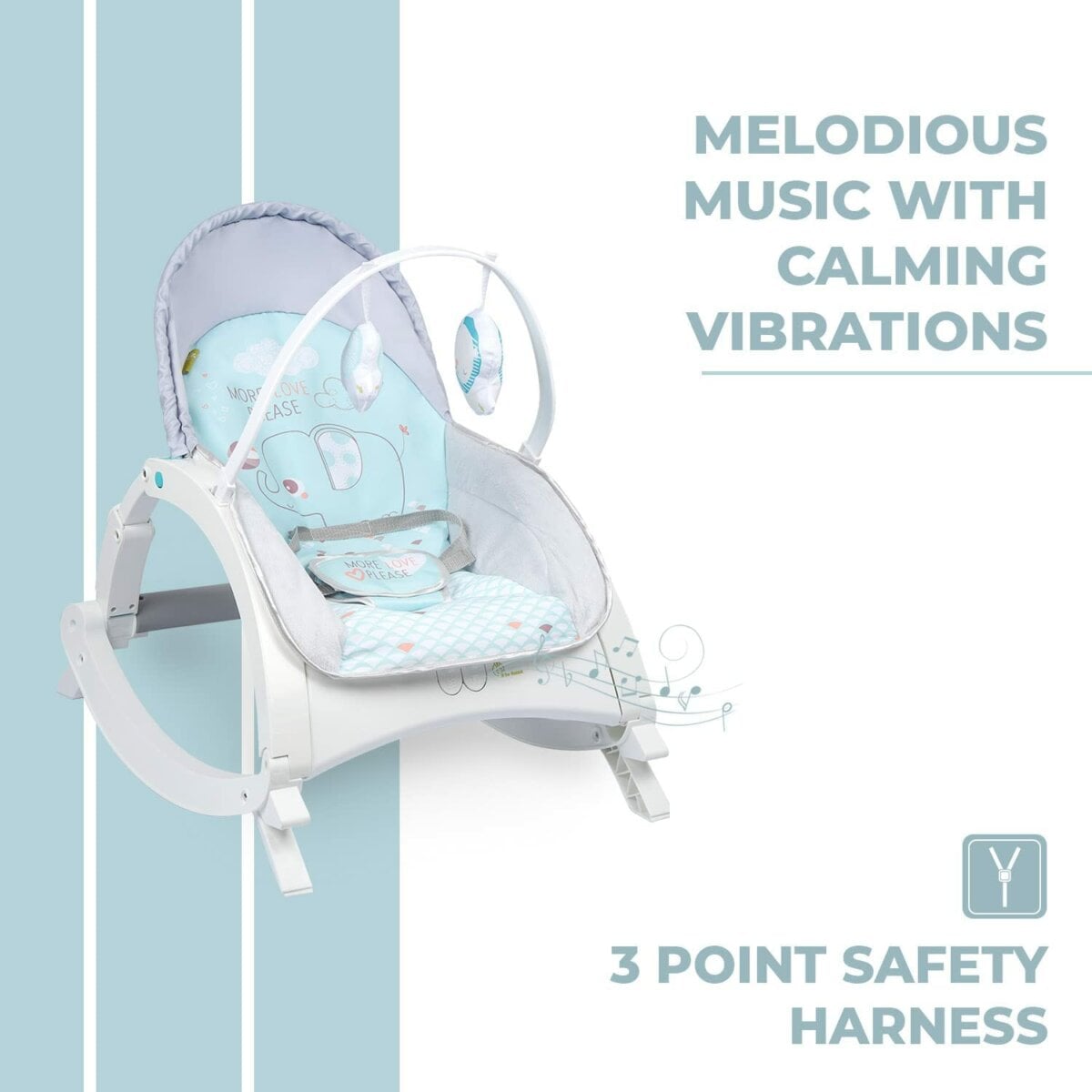 R For Rabbit Rock N Play Rocker. 3 In 1 Functionality For Kids | 0 ...