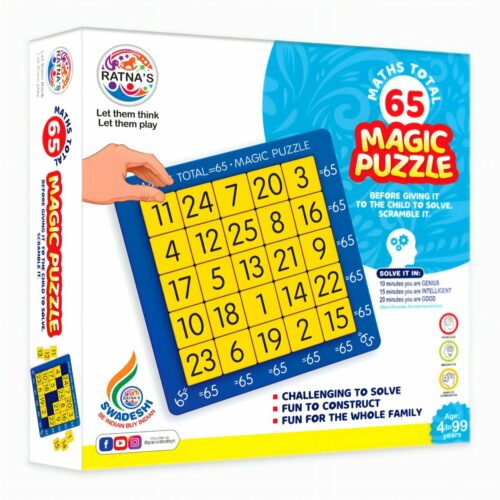 Ratnas Maths Total 65 Magic Puzzle Set