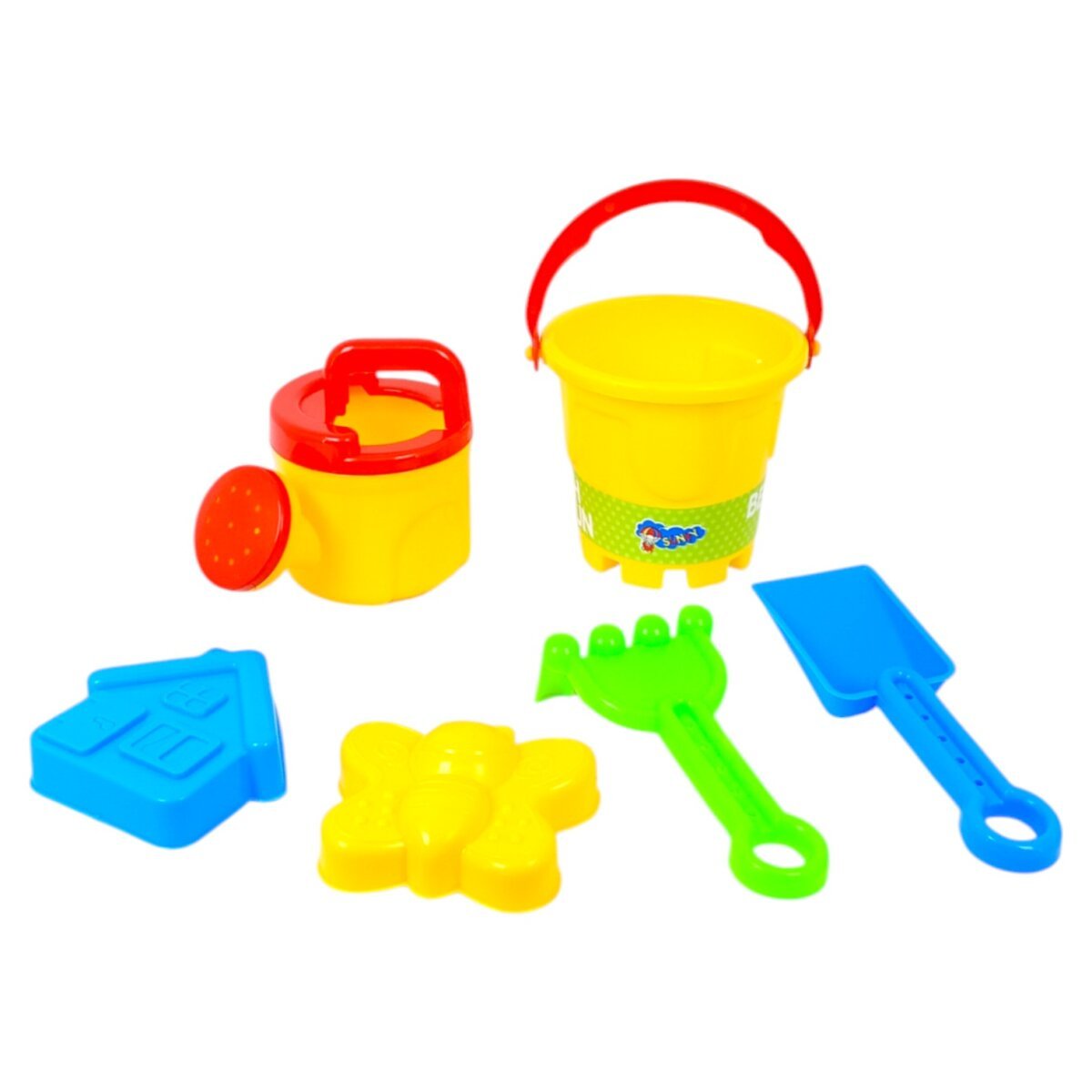 Sunny Beach Play Set for Kids – 6-Piece Sand Molds and Gardening Playset | Outdoor Toy Kit for Toddlers | 3+ Years ( Multicolor )