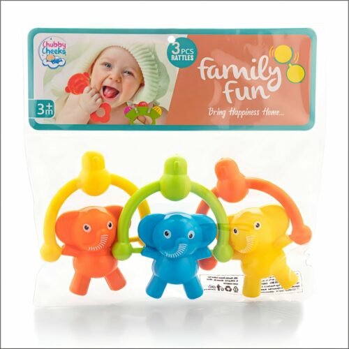 Sunny Chubby Cheeks Family Fun Rattle 3 Pcs Set SY1194 2