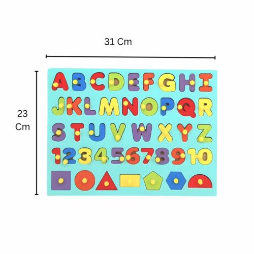 United Little Genius Wooden ABC Uppercase With Number And Shapes UA 18 2