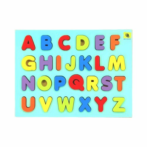 United Little Genius Wooden Raised English Alphabet Puzzle Uppercase UA 20