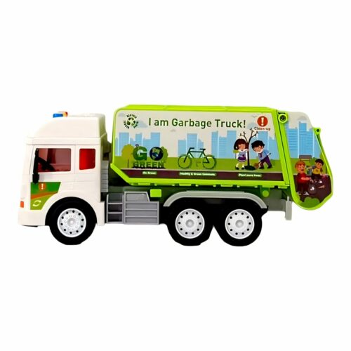 Friction Toy Engineering Construction Garbage Truck With Light amp sound LIM 8030 65A 2