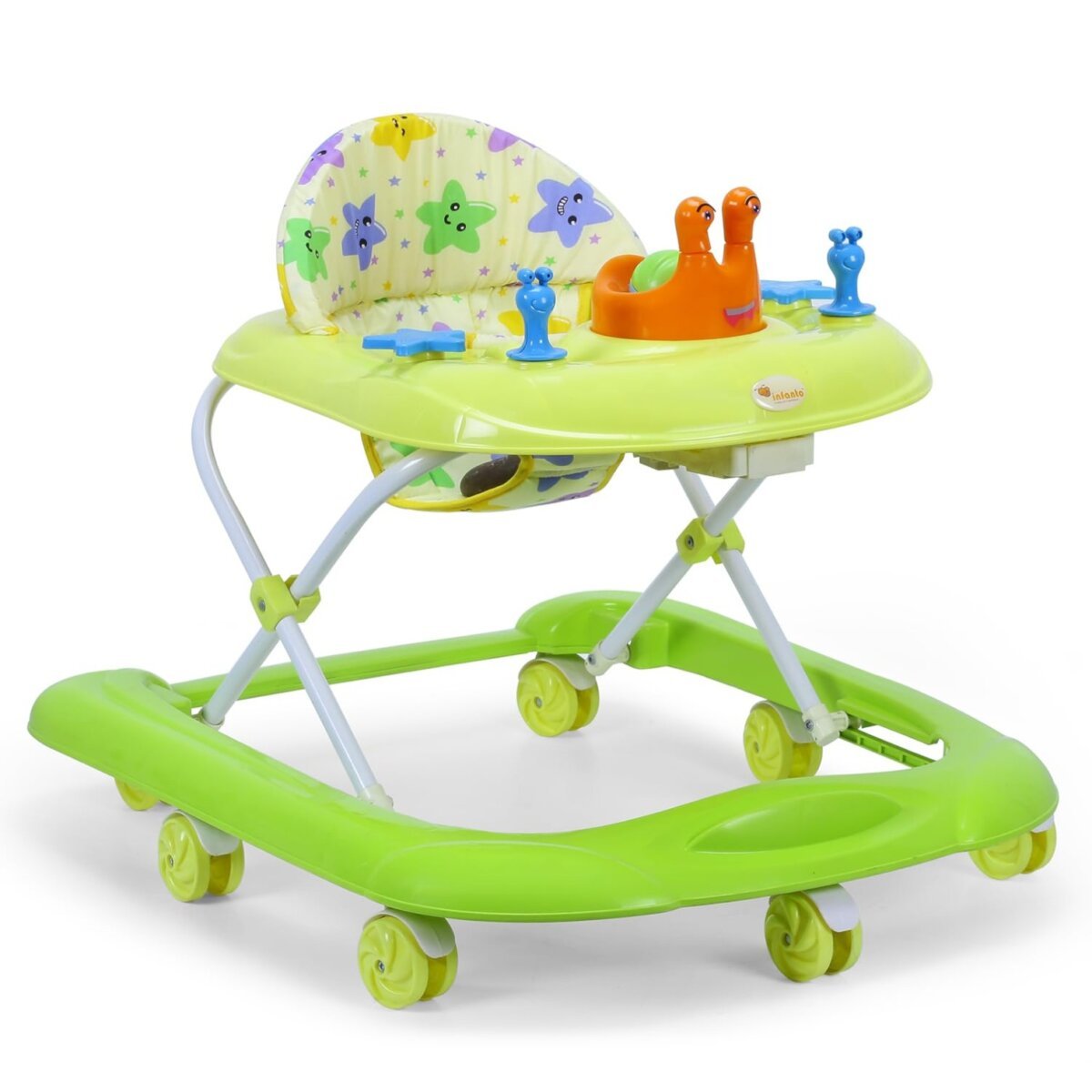 Natraj Funsteps Baby Walker | 3 Level Height Adjustment, Extra Head Support Seat, 360 Degree Wheels, Sturdy Frame | Attractive Toy Tray For Kids | 6+ Months.