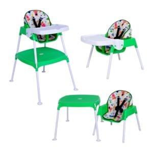 Natraj Smart 4 in 1 Highchair For Baby | Secure 5-Point Harness | Sturdy Frame | Spacious Table Provides | Removable Tray For Kids | 6+ Months.