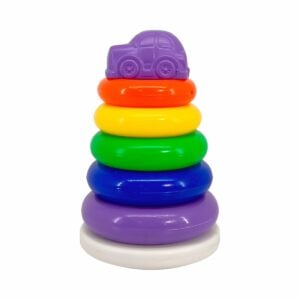 Ratnas Car Stacking Ring | Classic Educational Toy for Toddlers | 8+ Months