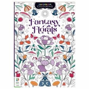 Hinkler Kaleidoscope Coloring Fantasy Florals Book | Creative Coloring Adventure for Kids and Adults | 8+ Years