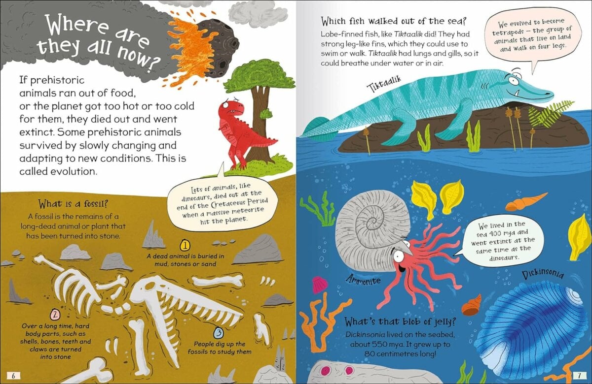 Miles Kelly Curious Questions And Answers About Prehistoric Animals ...