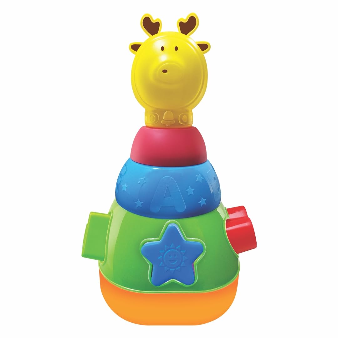 ToyMate Reindeer Stack-N-Sort 2 In 1 Play Set For Kids | 12 To 36 Months
