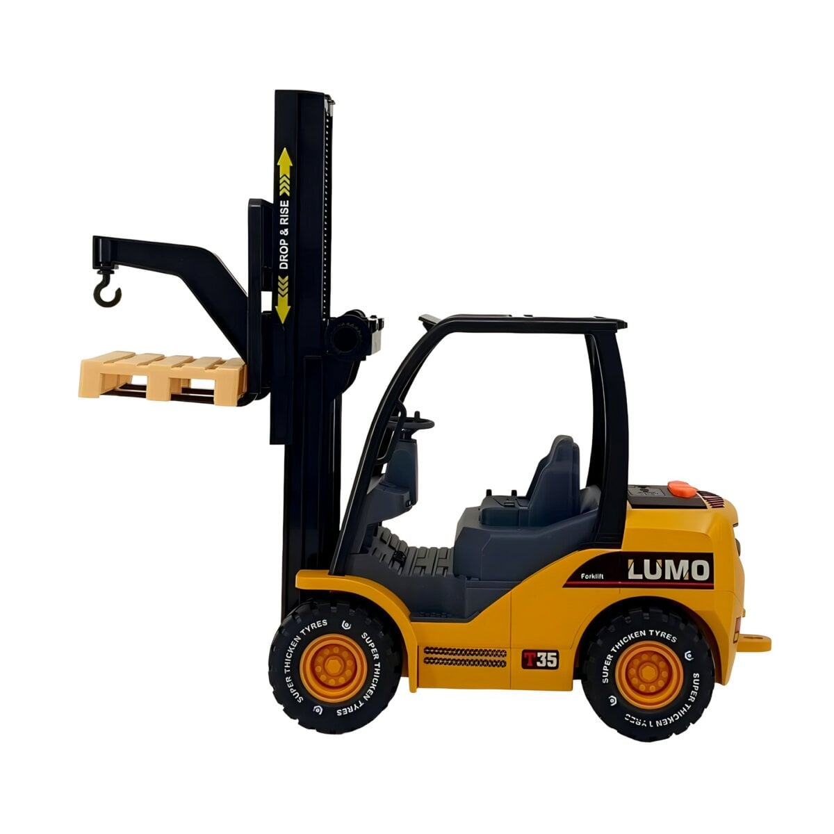 friction forklift toy truck, toy truck with sound and light, kids forklift truck, educational forklift toy, fun forklift toy for kids