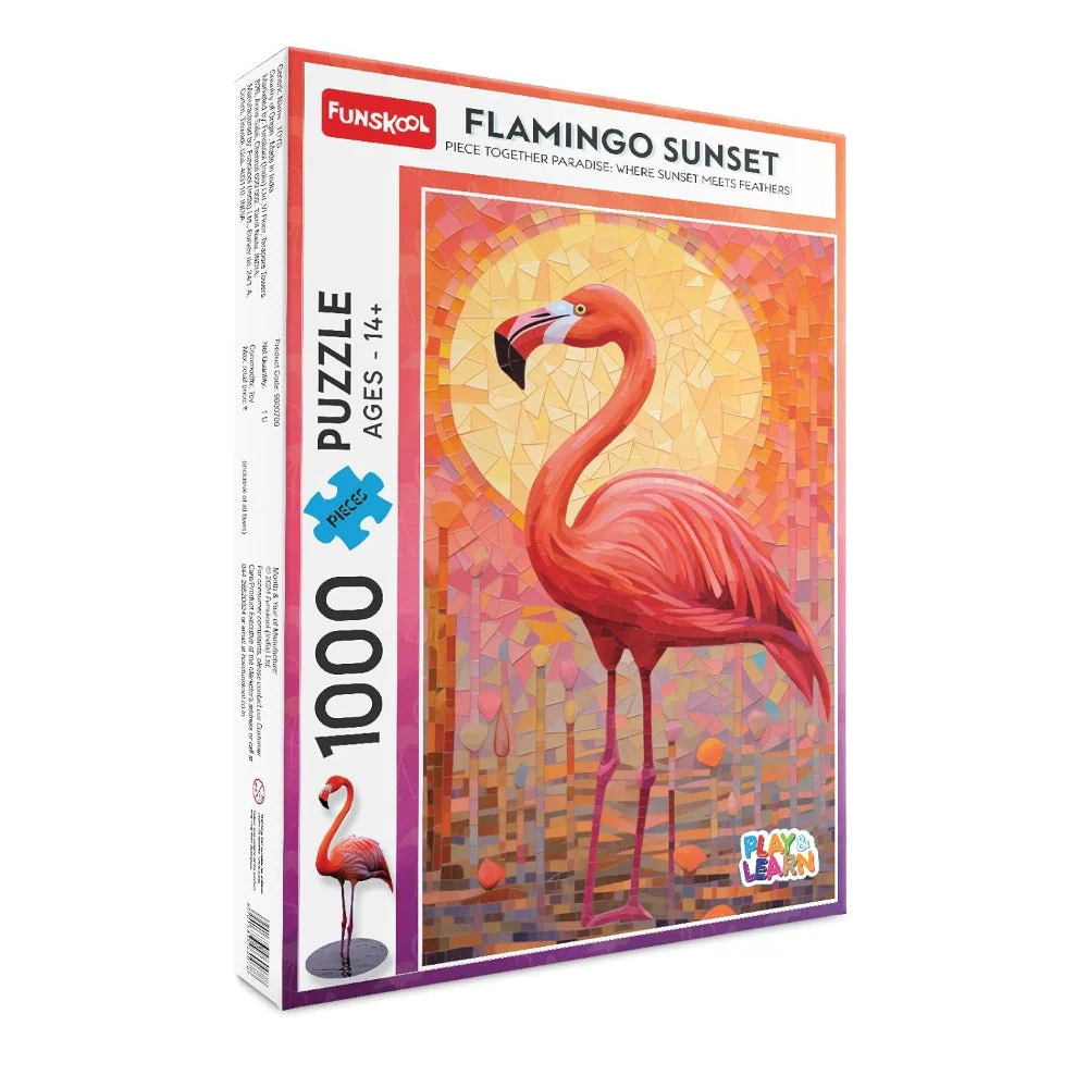 Buy Funskool Jigsaw Puzzle Flamingo Sunset 1000 Pcs Fun and