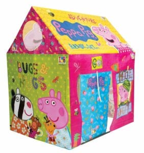 Itoys Peppa Pig Theme Playhouse | Fun Portable Indoor & Outdoor Tent Toy for Kids | Safe Play Tent for Toddlers