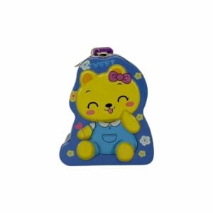 Animal Printed Metal Mini Piggy Bank With Lock And Key | Cute, Secure Savings Bank for Kids 3+ Years