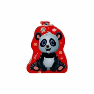 Baby Panda Print Metal Mini Coin Box With Lock And Key | Fun and Secure Savings Bank for Kids 3+