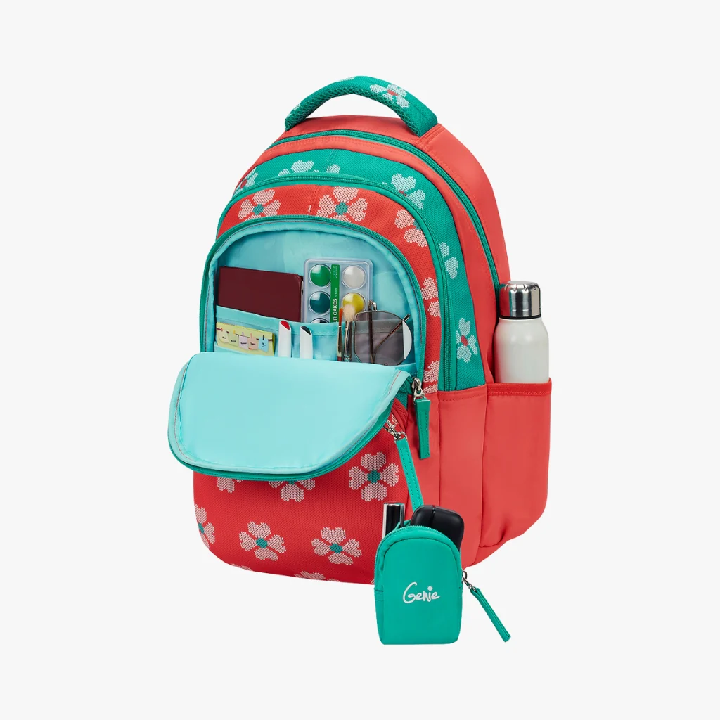 Buy Genie Crimson School Bag 27L Teal Juniors Backpack Spacious